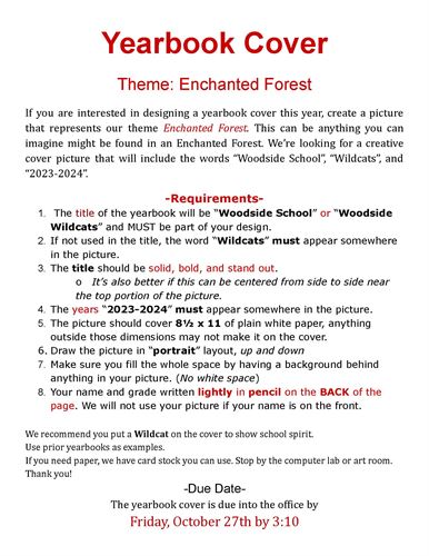 23/24 Yearbook Cover Contest