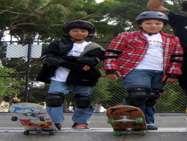 skateboarding